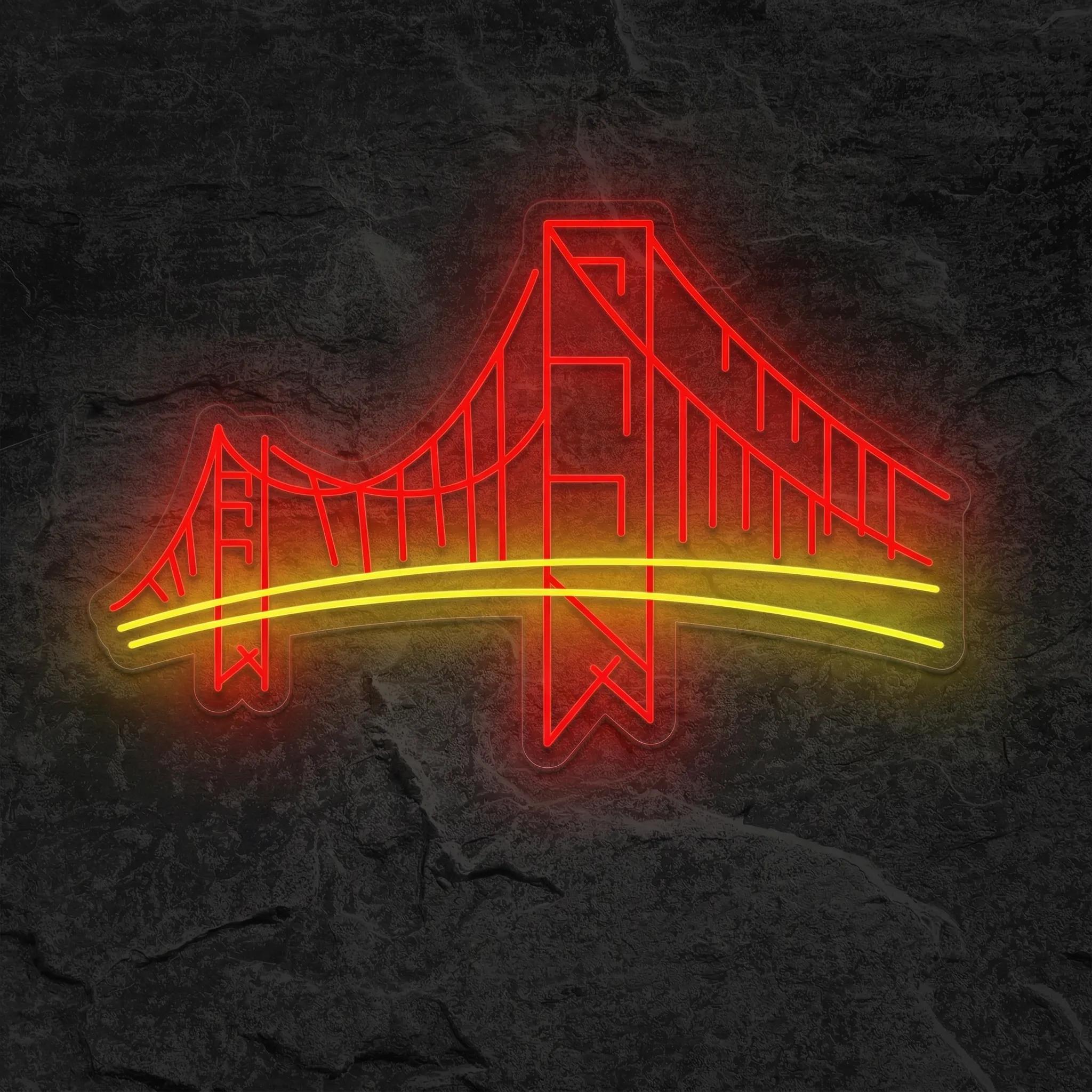 Néon Pont du Golden Gate - Néon personnalisé NeonStar