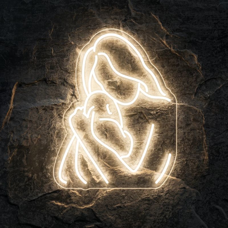 Néon Maman Embrasse Bébé - Néon personnalisé NeonStar