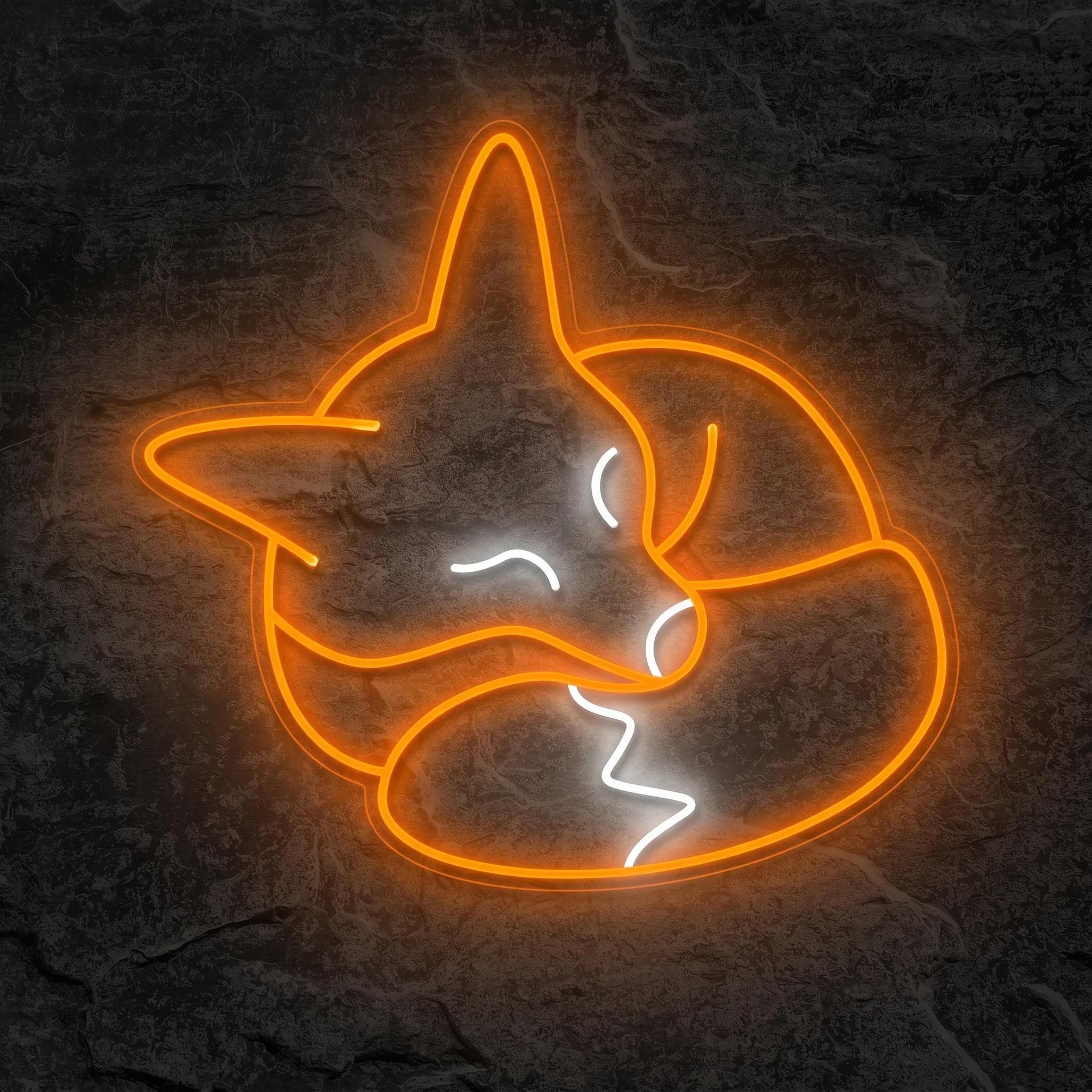 Néon Renard Endormi - Néon personnalisé NeonStar