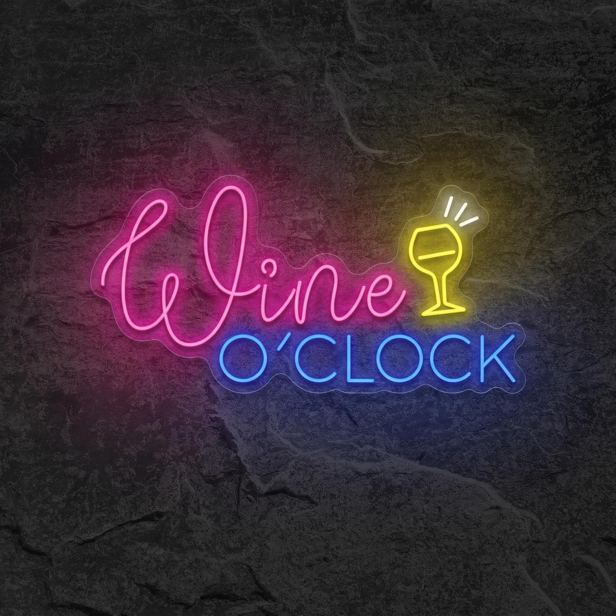 Néon Wine O'clock - Néon personnalisé NeonStar
