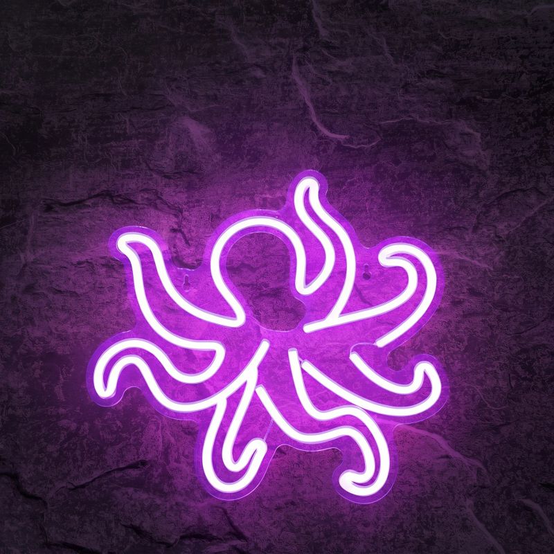 Néon Poulpe Violet - Néon personnalisé NeonStar