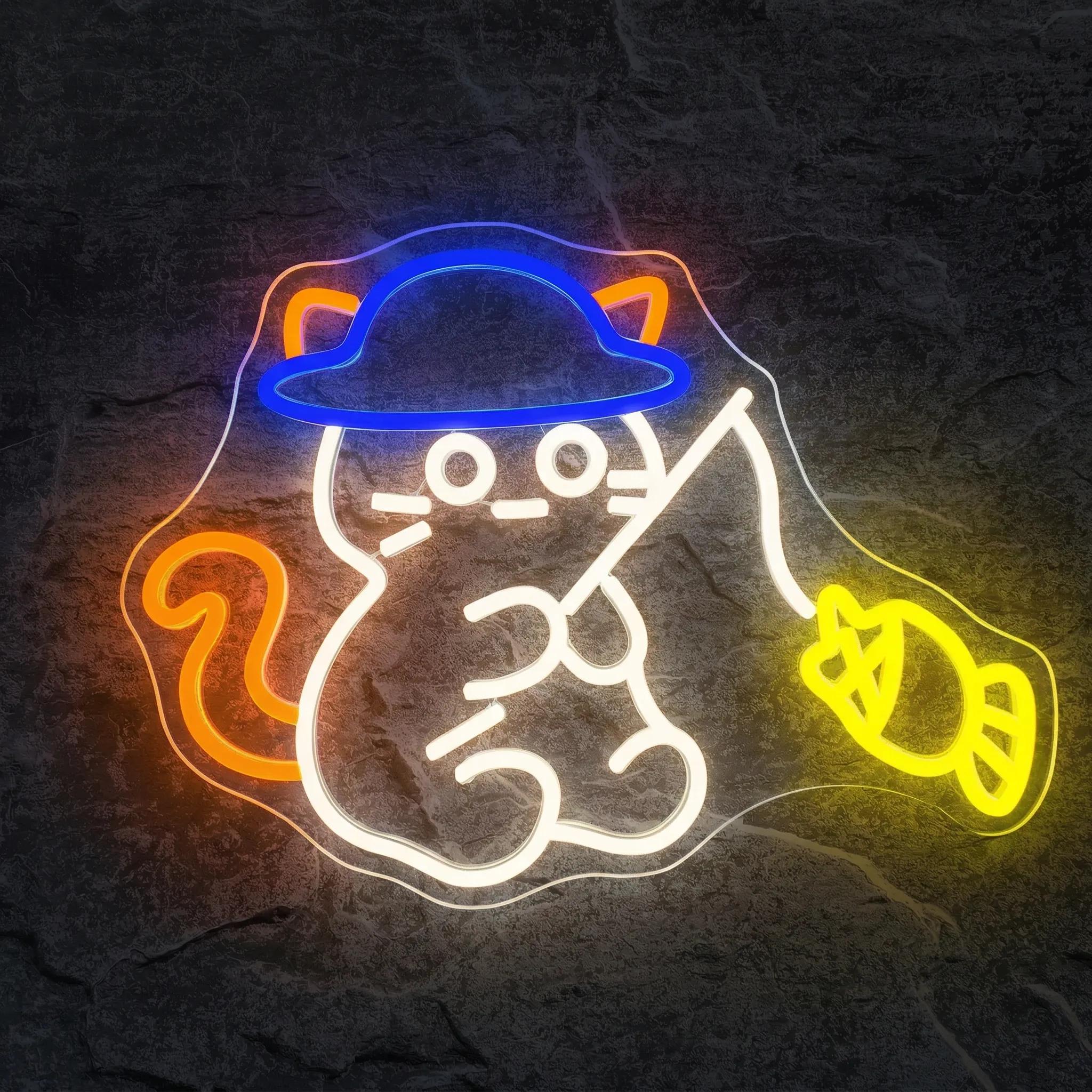 Néon Chat Pêcheur - Néon personnalisé NeonStar