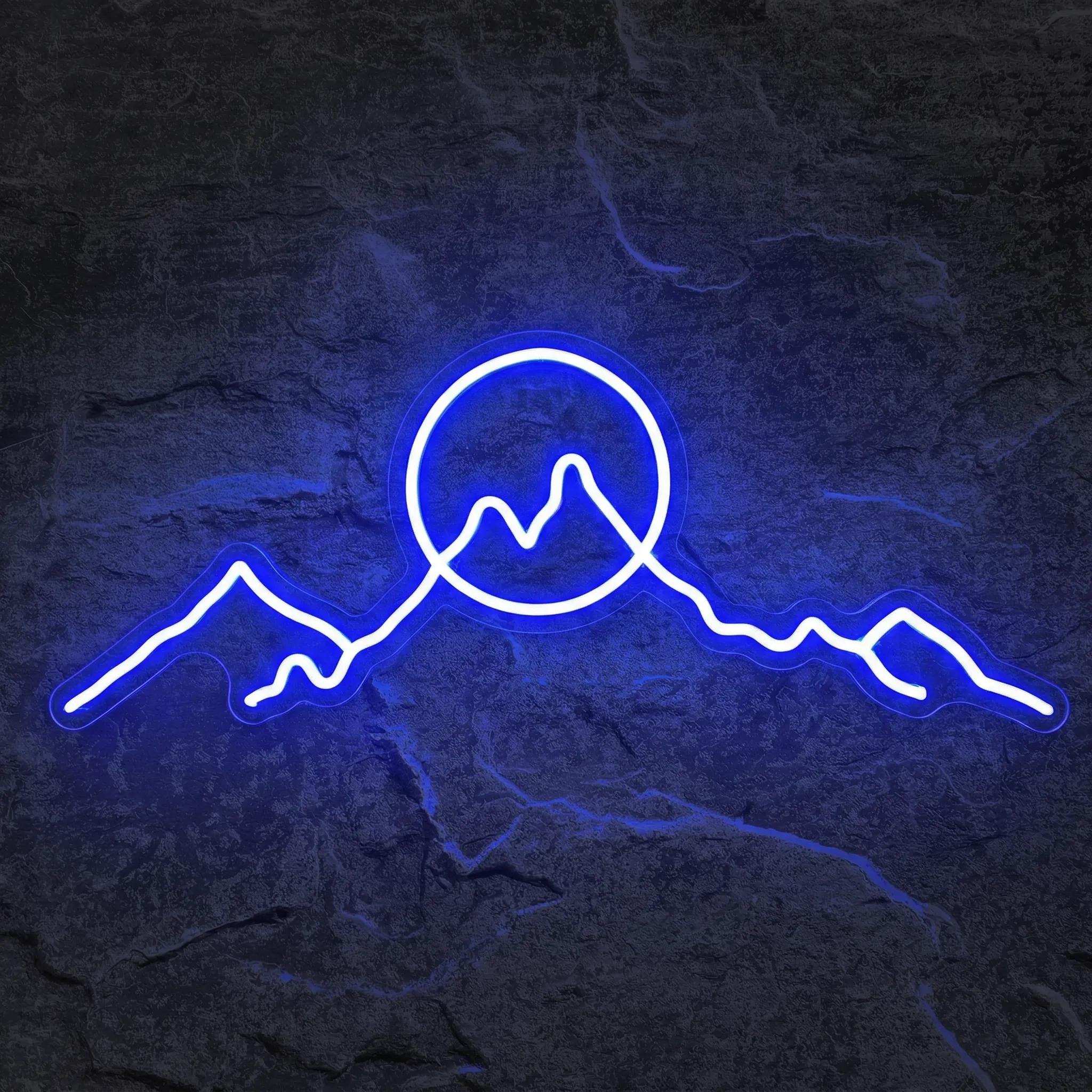 Néon Soleil Montagnes - Néon personnalisé NeonStar