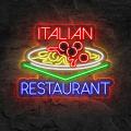 Miniature Néon Italian Restaurant - Néon personnalisé