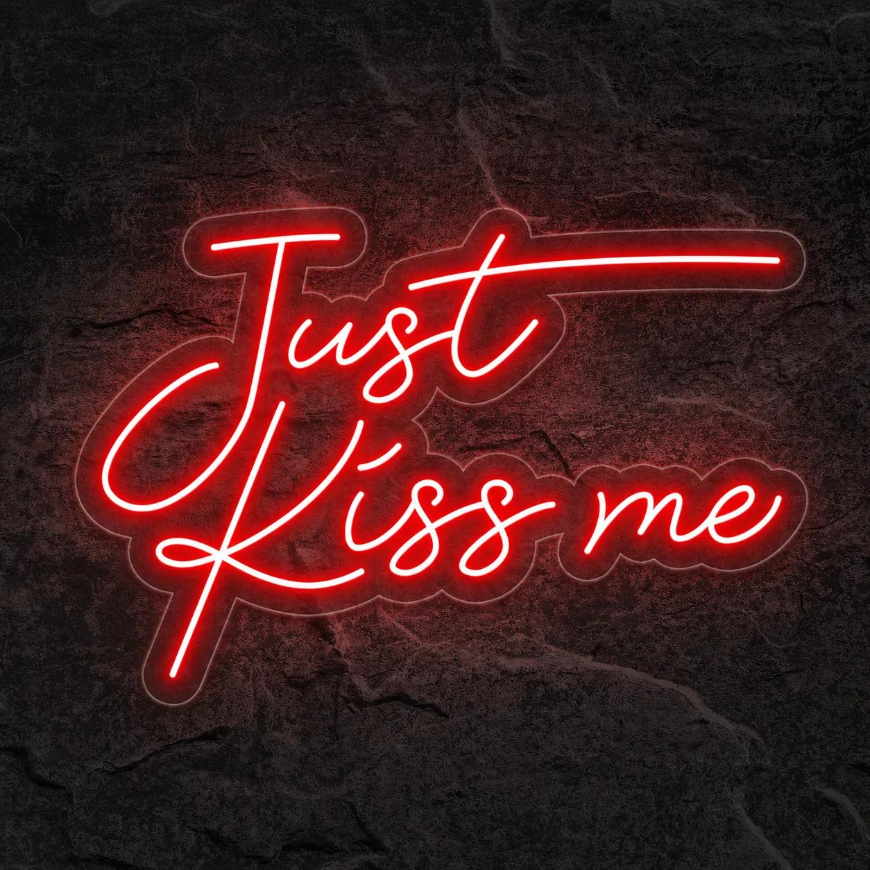 Néon Just Kiss Me - Néon personnalisé NeonStar