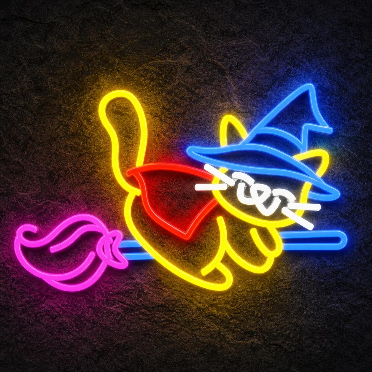 Néon Chat sorcière - Néon personnalisé NeonStar