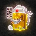 Miniature Néon Personnage Bière & Ramen - Néon personnalisé