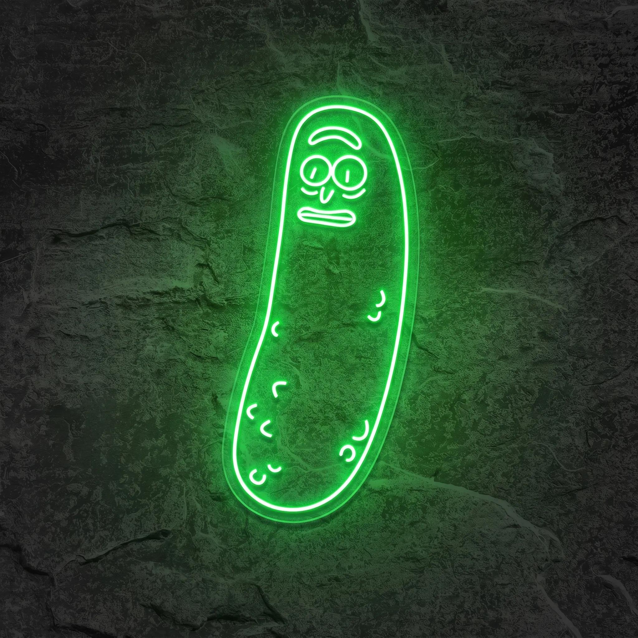 Néon Cornichon Pickle Rick - Néon personnalisé NeonStar
