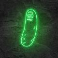 Miniature Néon Cornichon Pickle Rick - Néon personnalisé