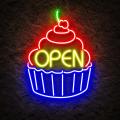 Miniature Néon Cupcake Open - Néon personnalisé