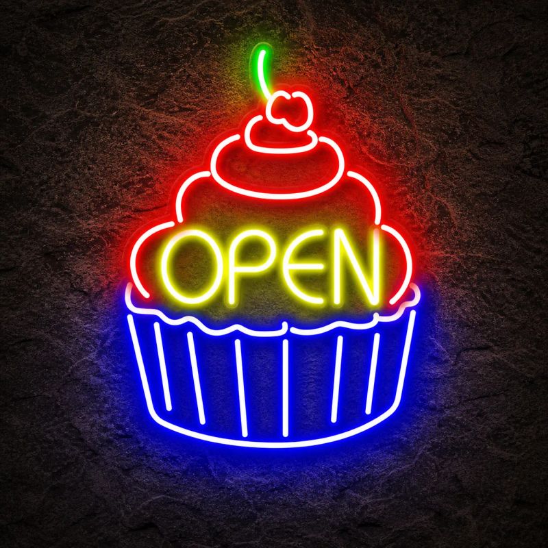 Néon Cupcake Open - Néon personnalisé NeonStar