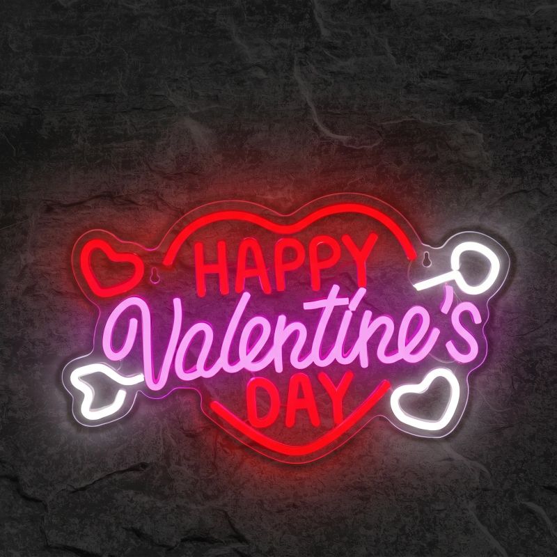 Néon Happy Valentine's Day - Néon personnalisé NeonStar
