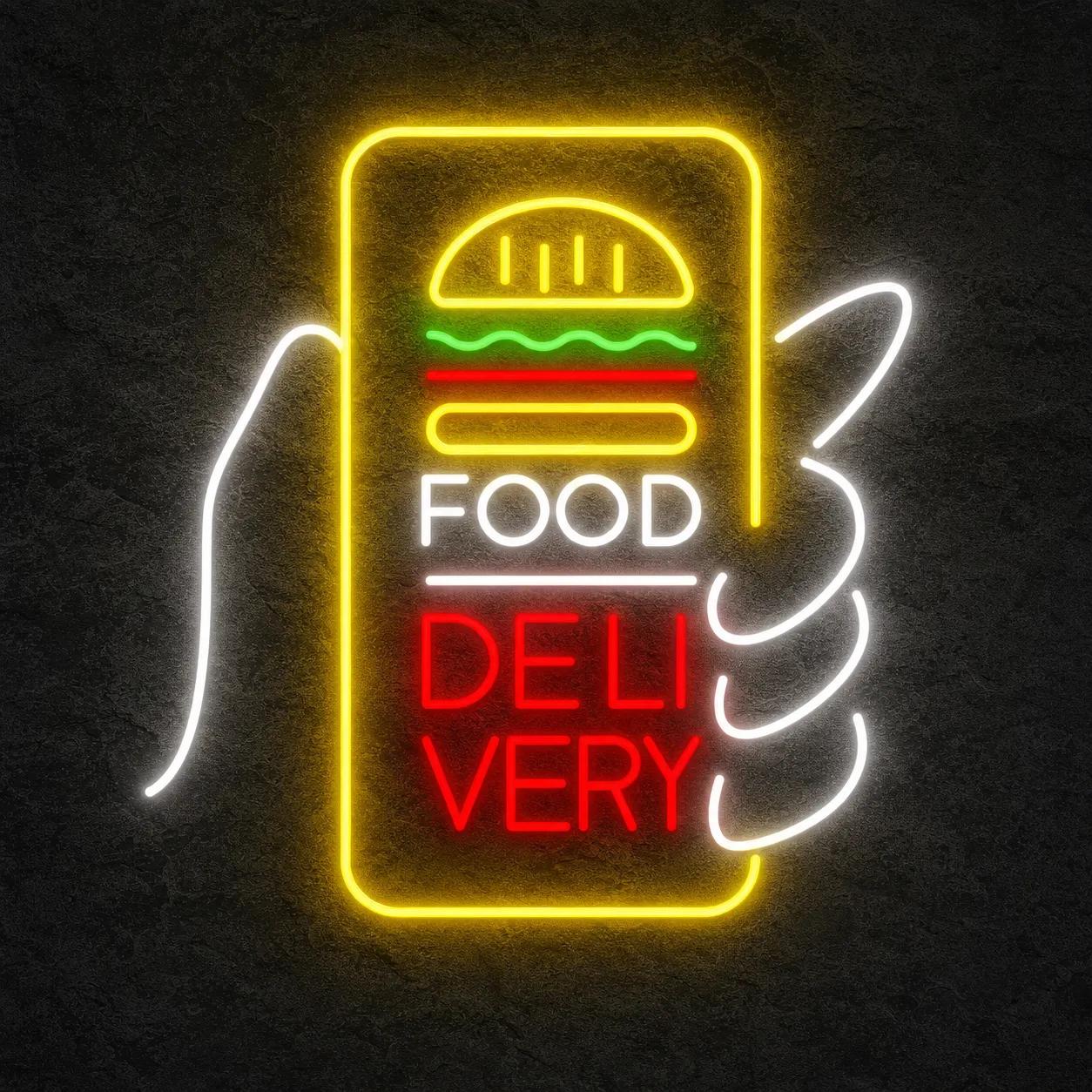 Néon Food Delivery - Néon personnalisé NeonStar