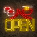 Miniature Néon Sushi Ramen Open - Néon personnalisé
