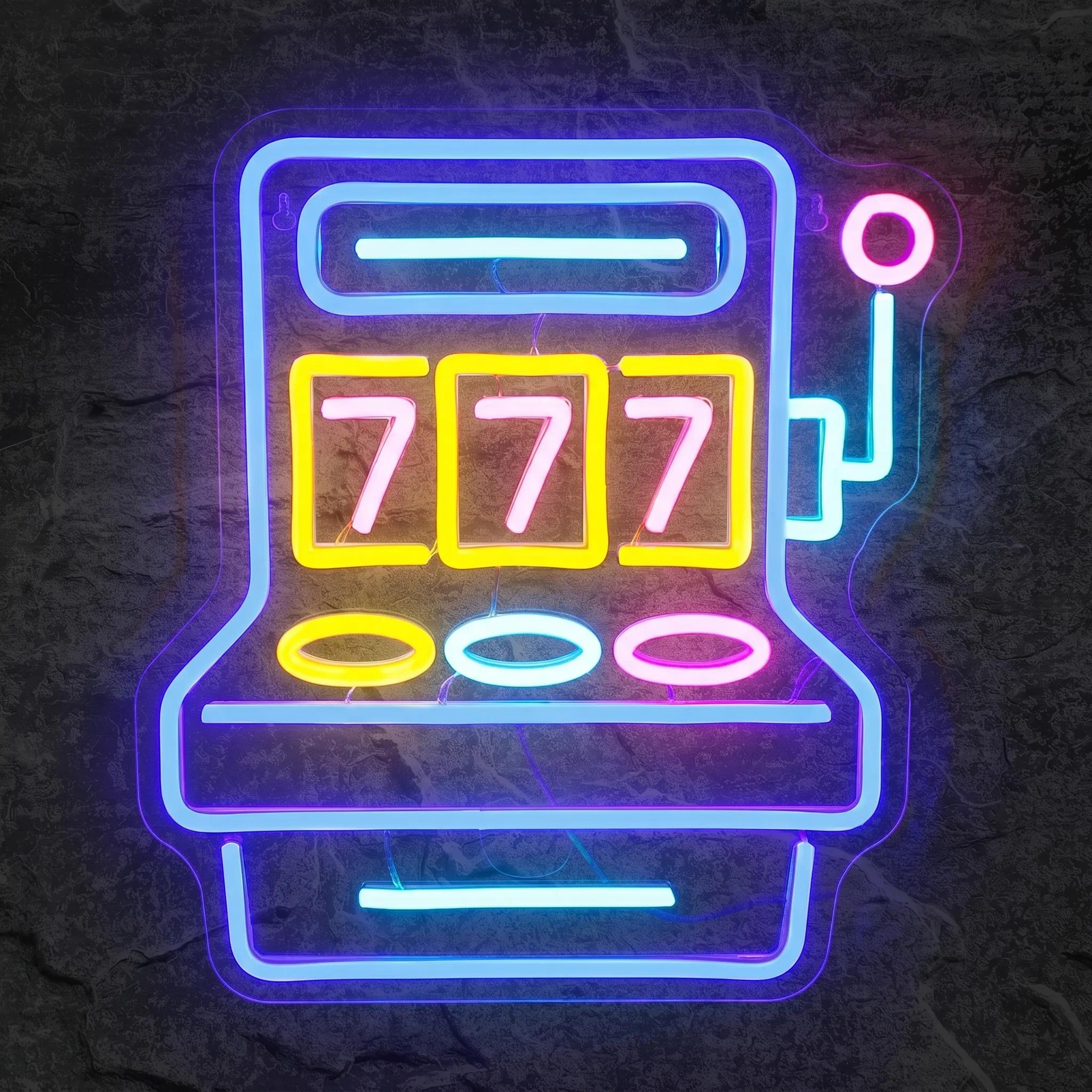 Néon Machine à Sous Casino - Néon personnalisé NeonStar