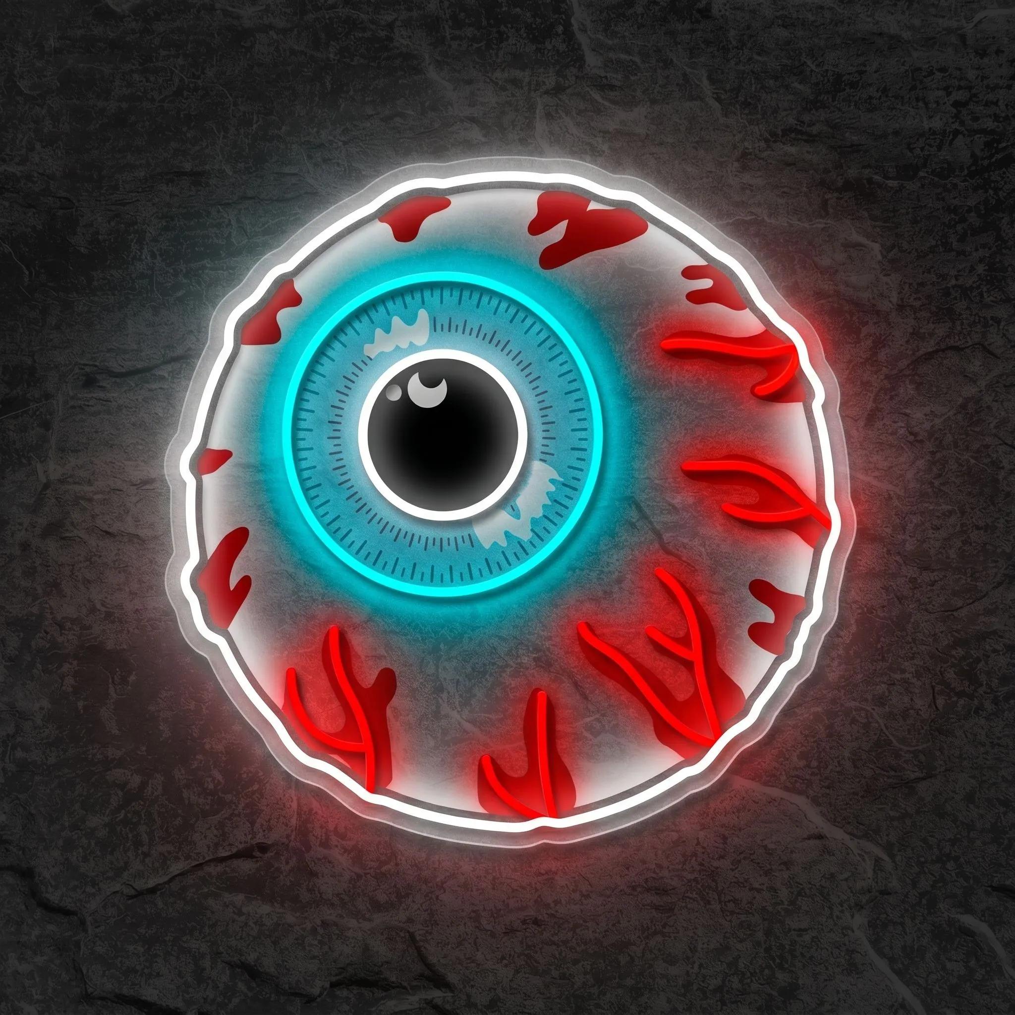 Néon Cartoon Eye Globe Oculaire - Néon personnalisé NeonStar