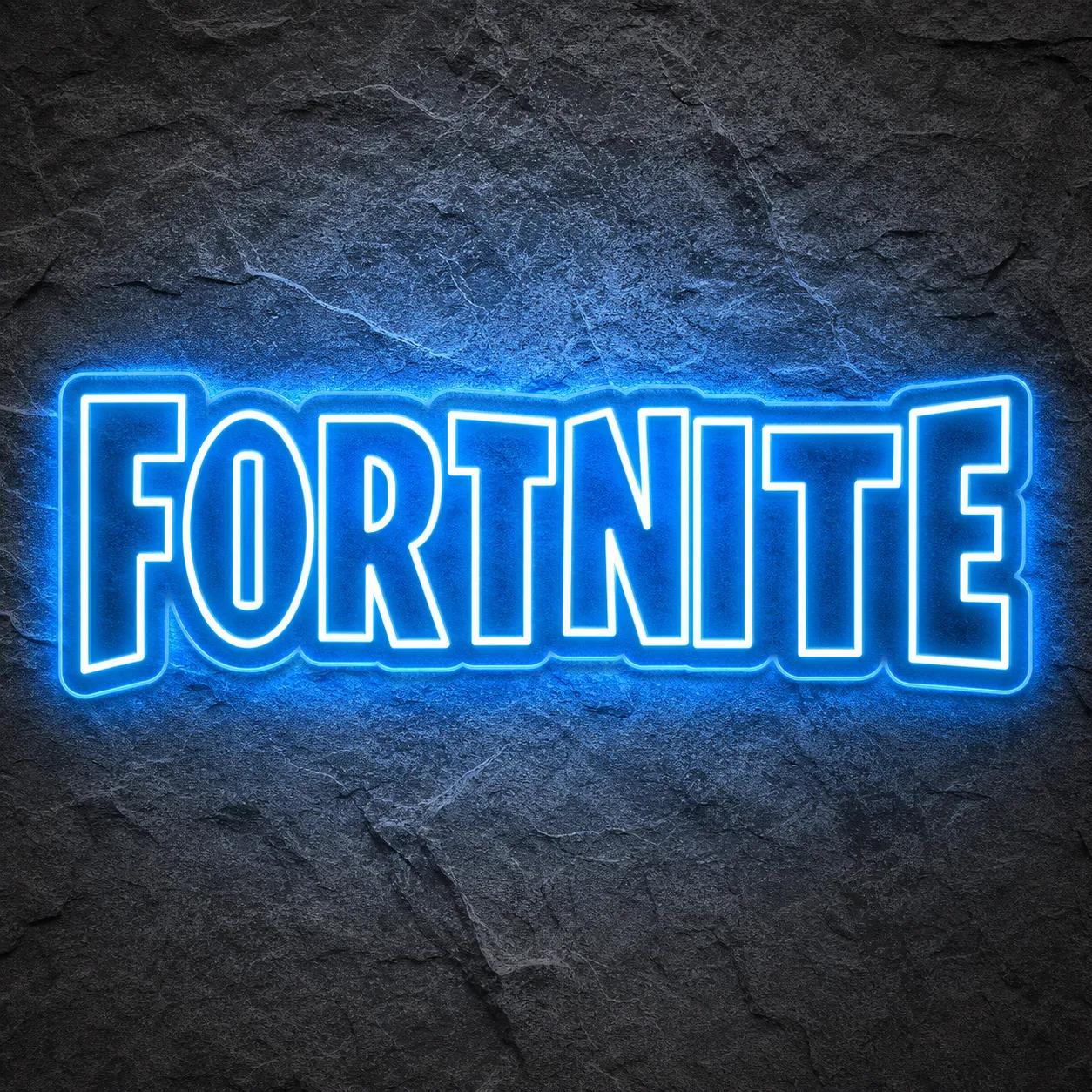 Néon Fortnite Bleu - Néon personnalisé NeonStar