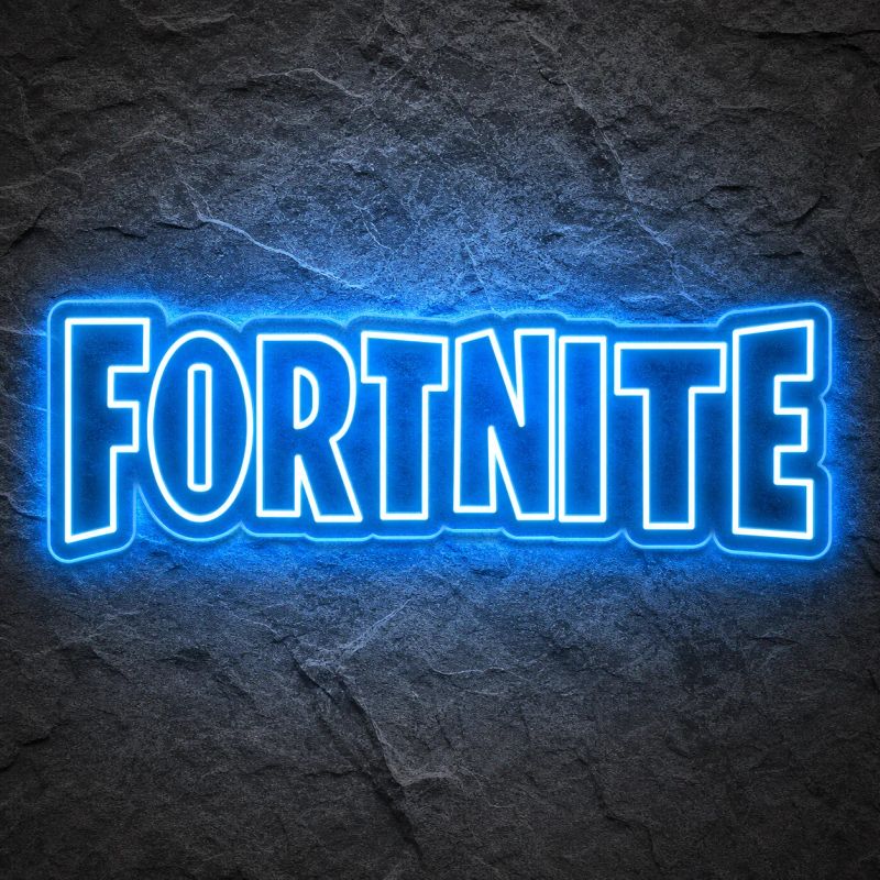 Néon Fortnite Bleu - Néon personnalisé NeonStar
