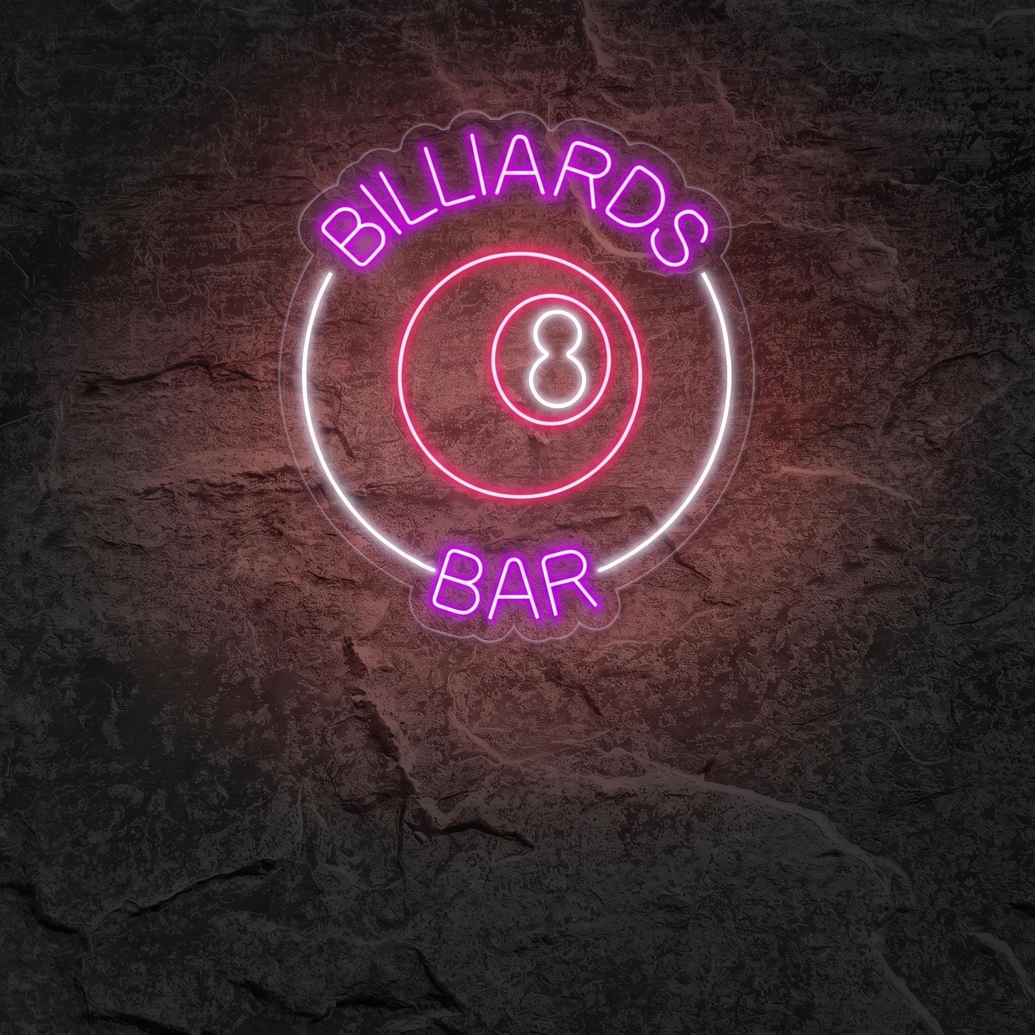 Néon Billard 8 Ball Bar - Néon personnalisé NeonStar