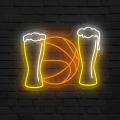 Miniature Néon Bière Froide Et Basket-Ball - Néon personnalisé