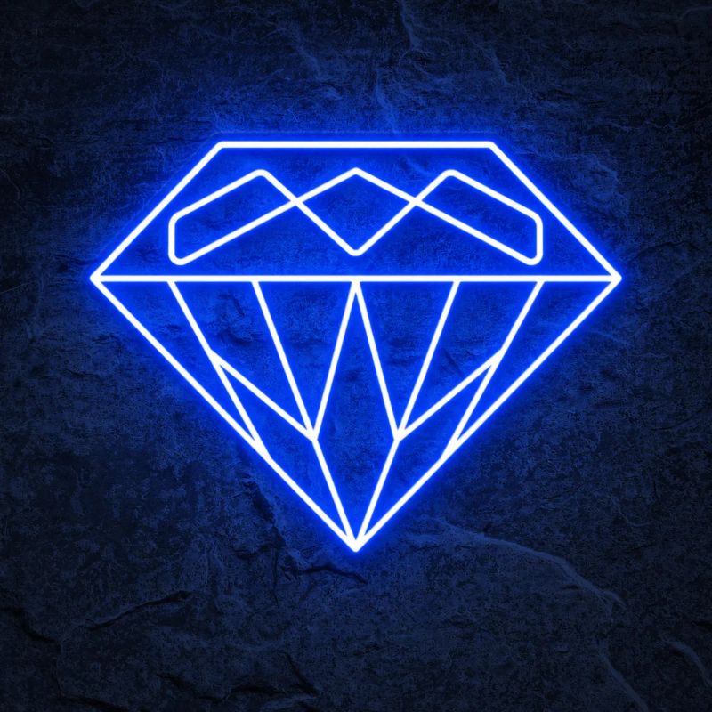 Néon Diamant Vert - Néon personnalisé NeonStar