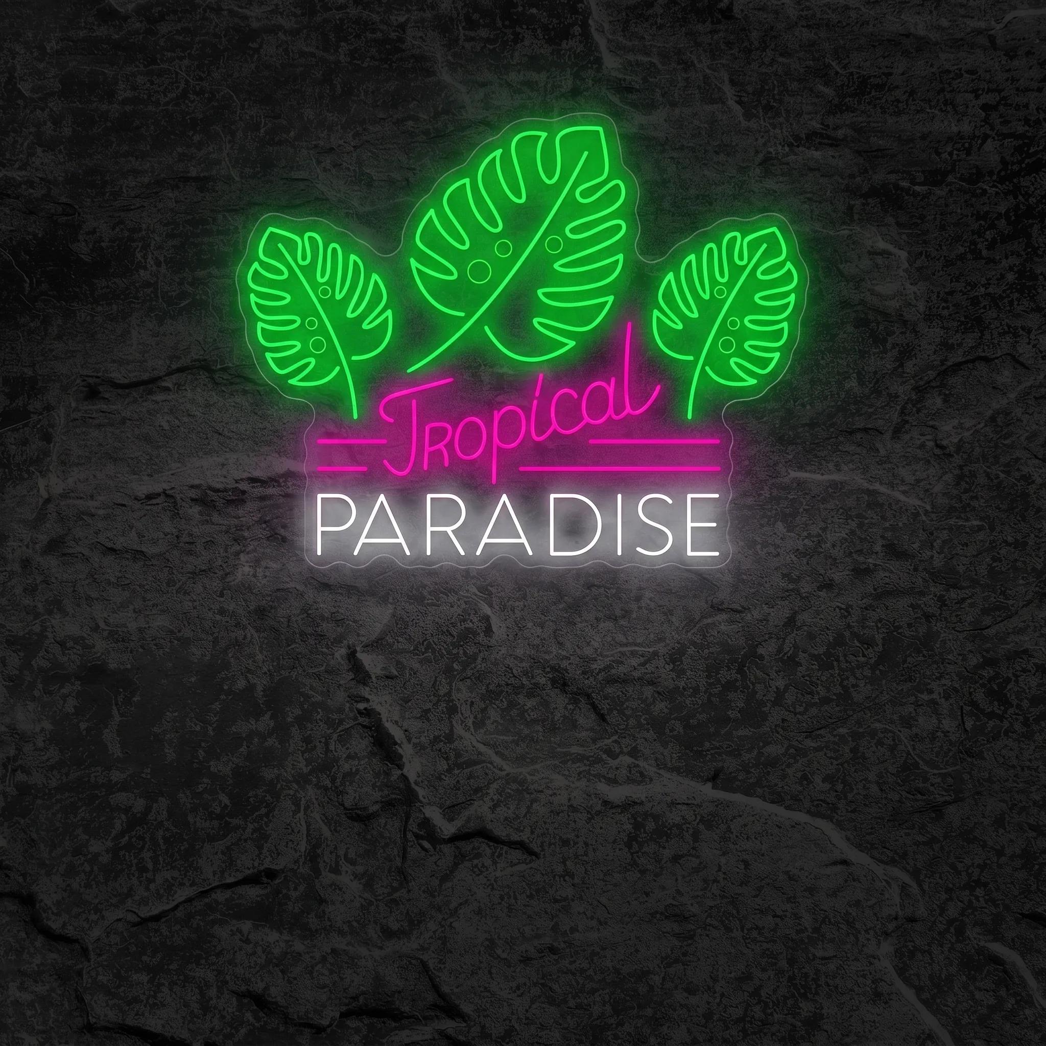 Néon Tropical Paradise - Néon personnalisé NeonStar
