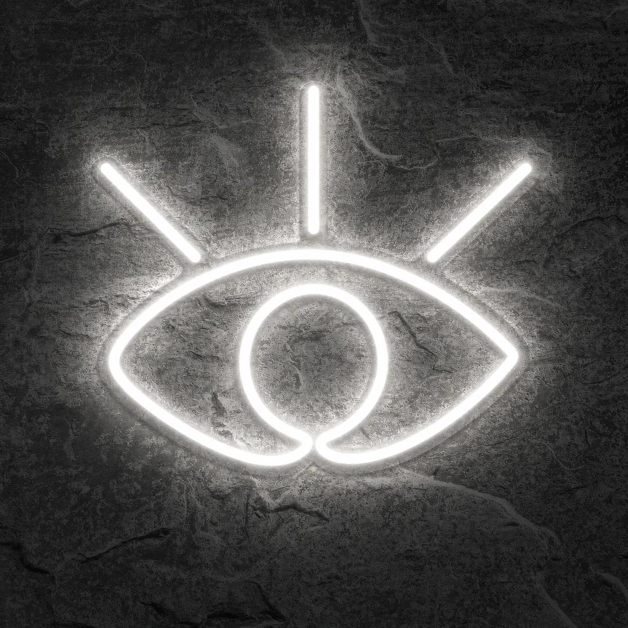 Néon Œil Blanc - Néon personnalisé NeonStar