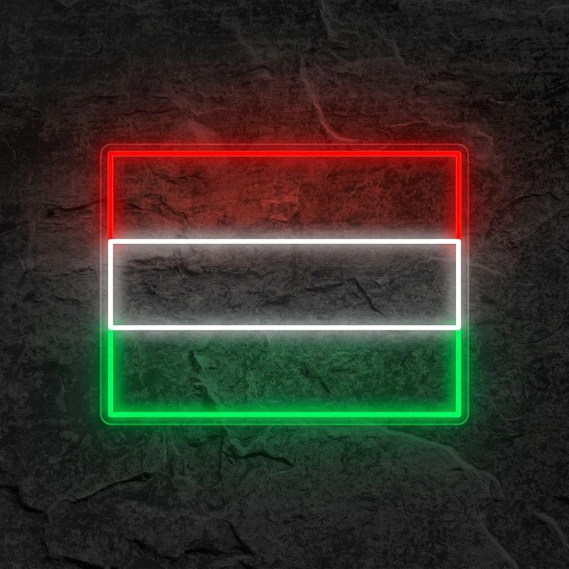 Néon Drapeau de la Hongrie - Néon personnalisé NeonStar
