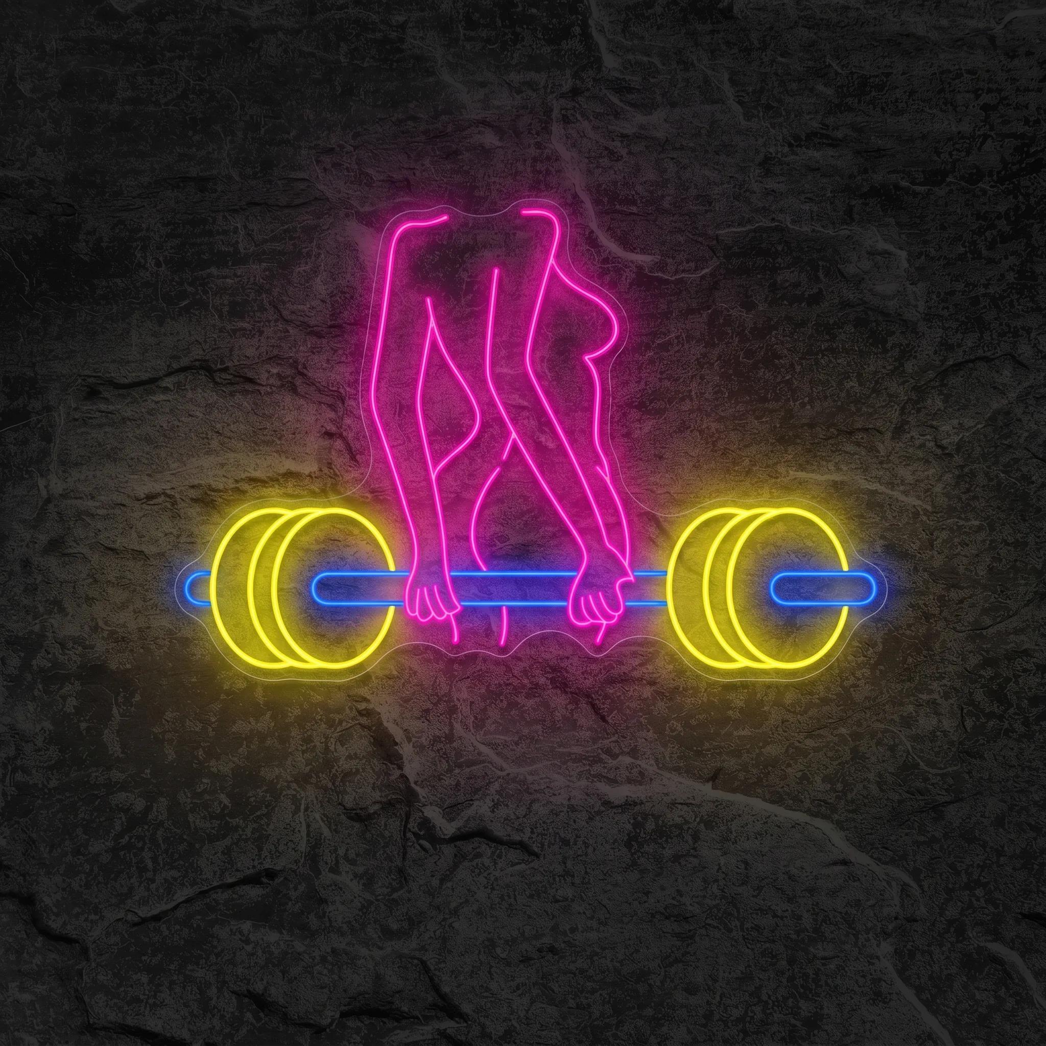Néon Femme Barbell - Néon personnalisé NeonStar