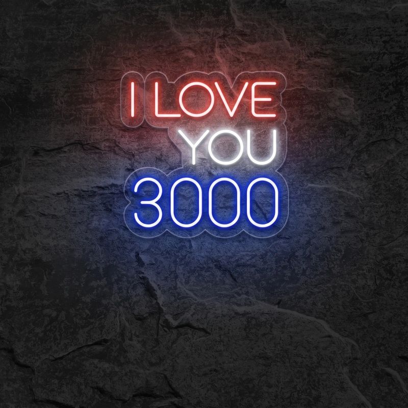 Néon I Love You 3000 - Néon personnalisé NeonStar