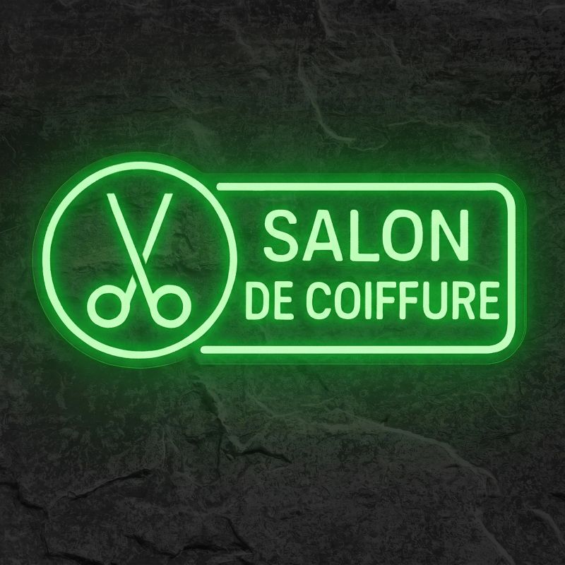 Néon Salon de Coiffure - Néon personnalisé NeonStar