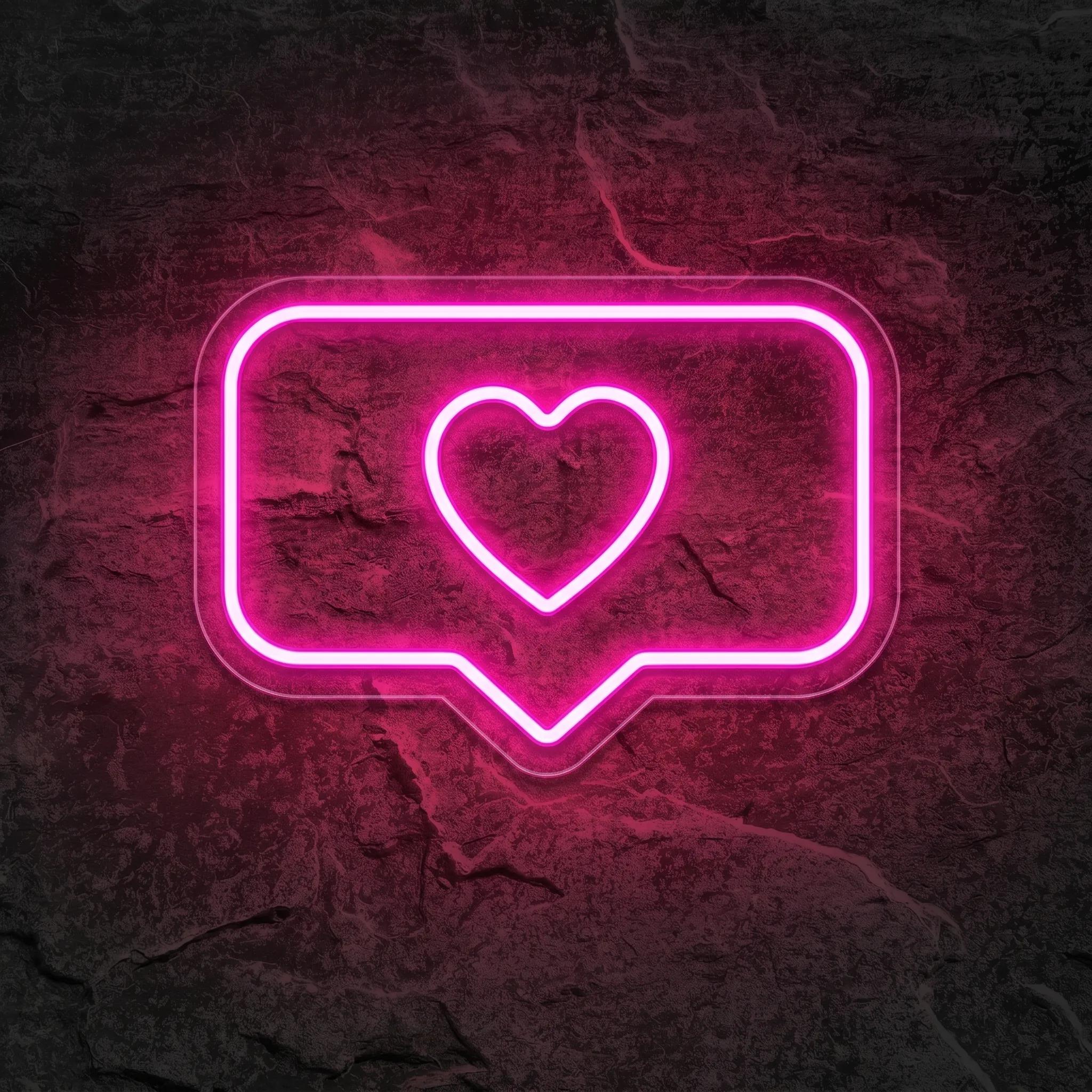 Néon Cœur Instagram - Néon personnalisé NeonStar