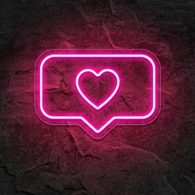 Néon Cœur Instagram - Néon personnalisé NeonStar