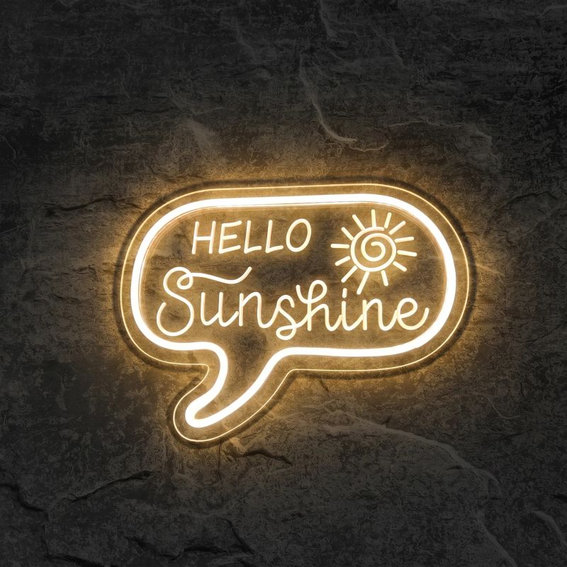 Néon Hello Sunshine Mini USB - Néon personnalisé NeonStar
