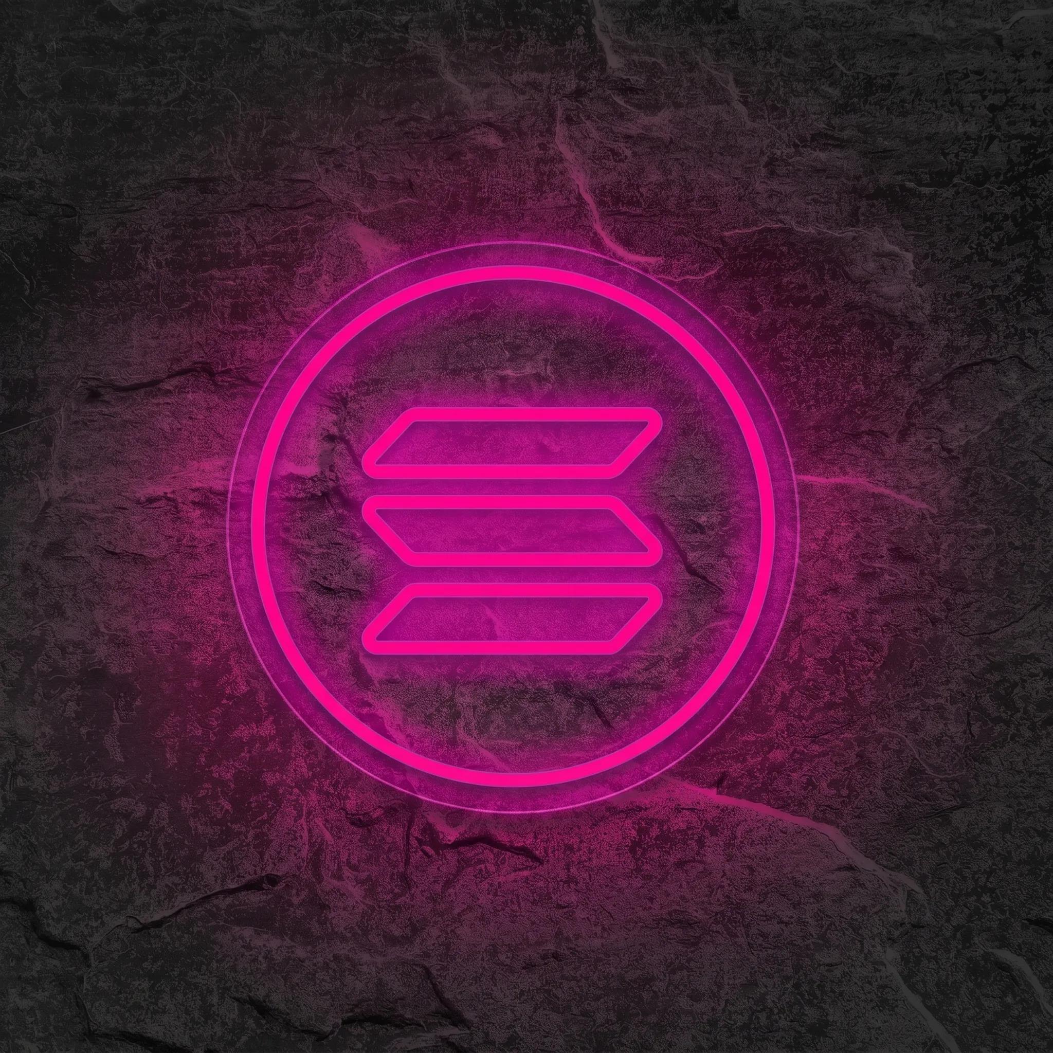 Néon Logo Solana - Néon personnalisé NeonStar