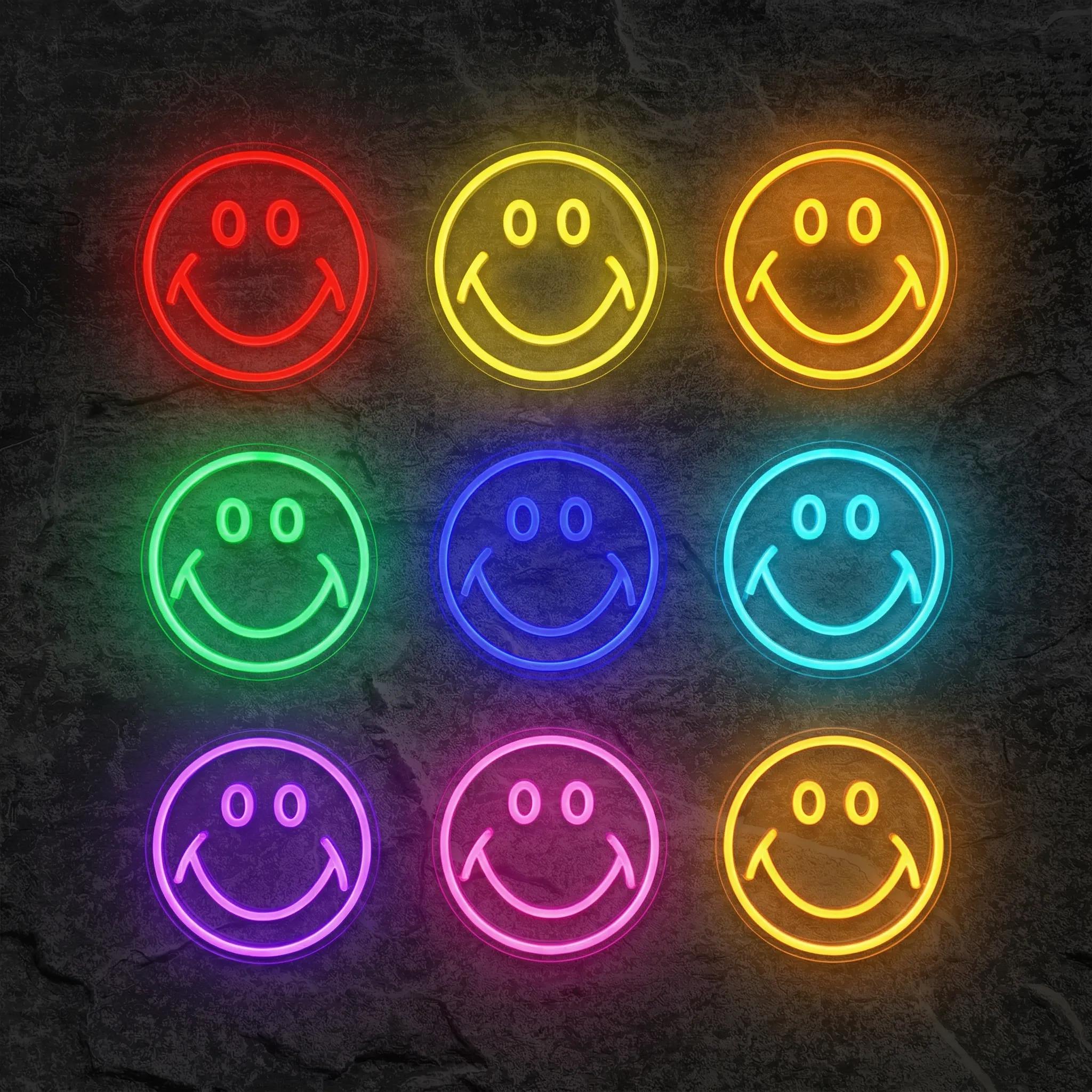 Néon Smiley Multicolore - Néon personnalisé NeonStar