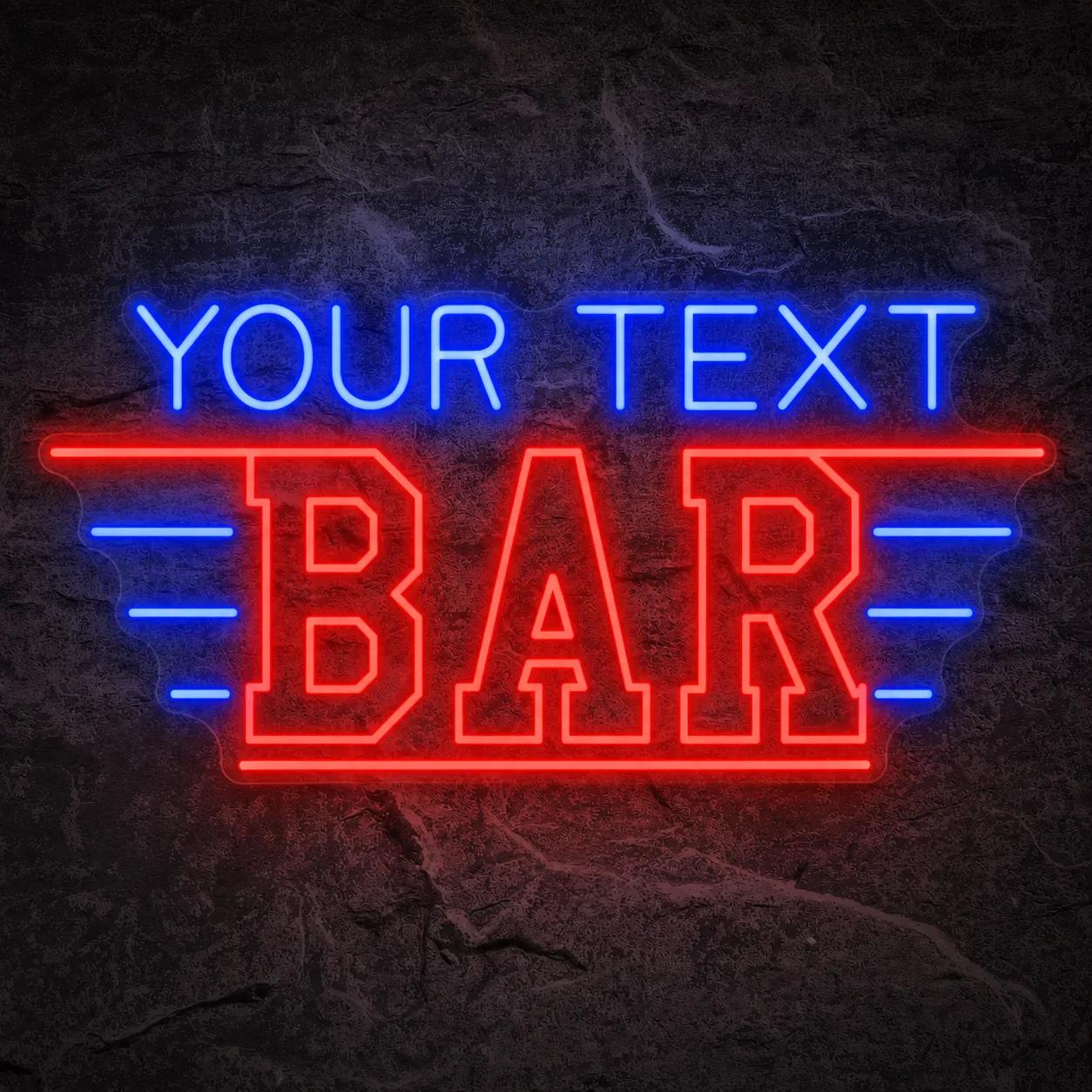 Néon Bar Bleu - Néon personnalisé NeonStar