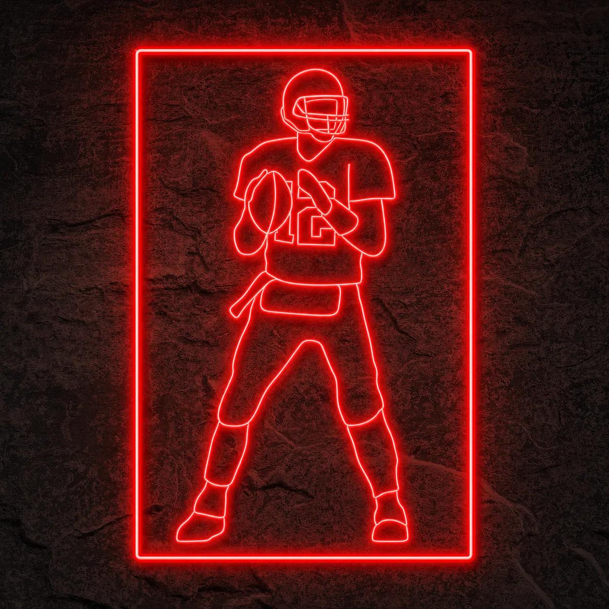 Néon Joueur de Football - Néon personnalisé NeonStar