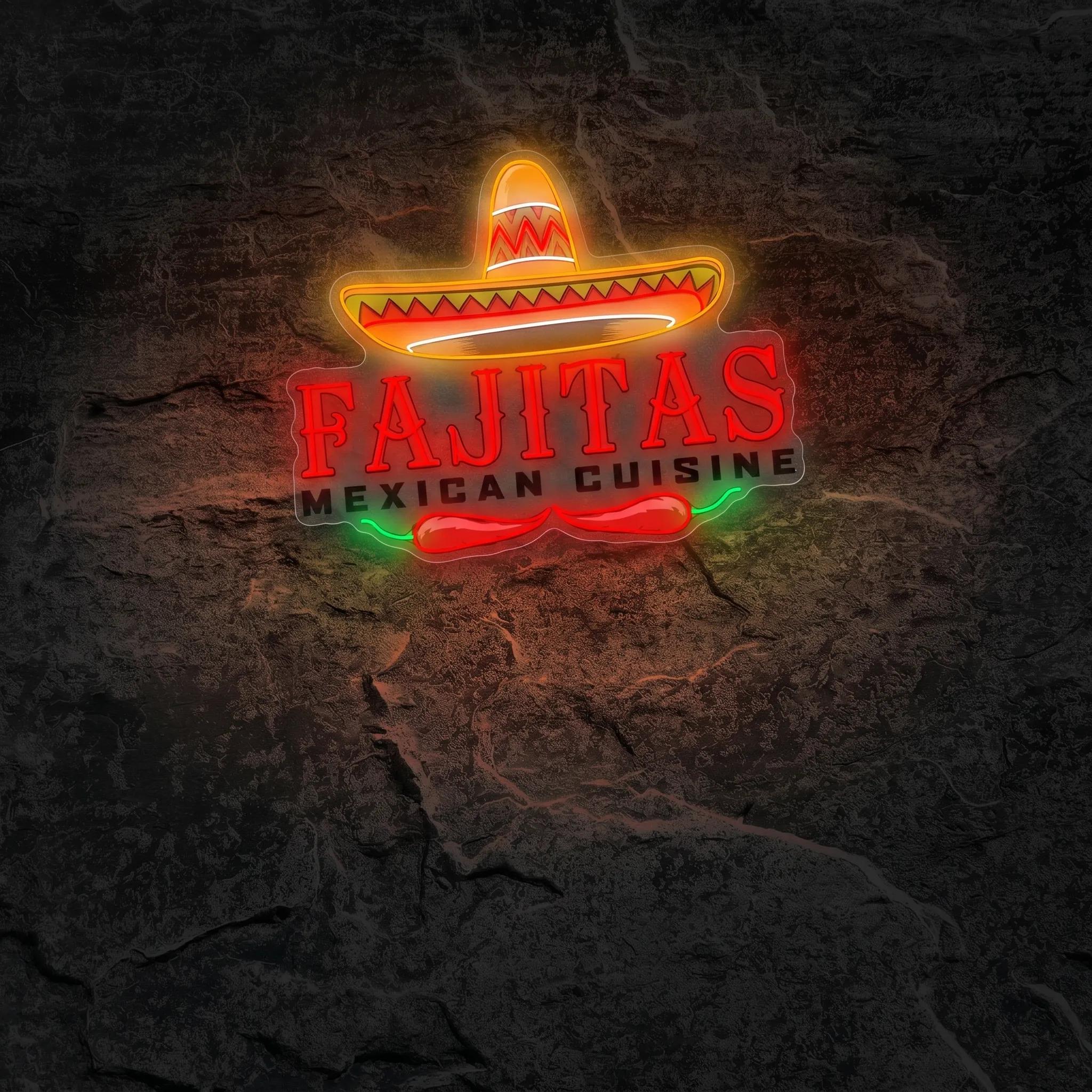 Néon Fajitas Mexican Cuisine - Néon personnalisé NeonStar