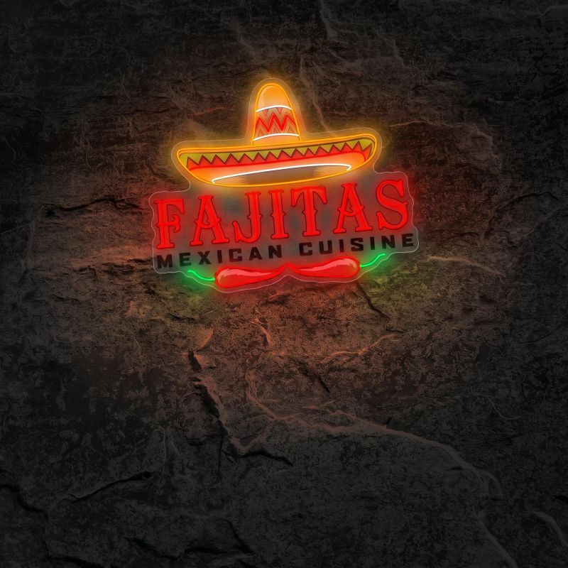 Néon Fajitas Mexican Cuisine - Néon personnalisé NeonStar