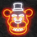 Miniature Néon Freddy Fazbear - Néon personnalisé