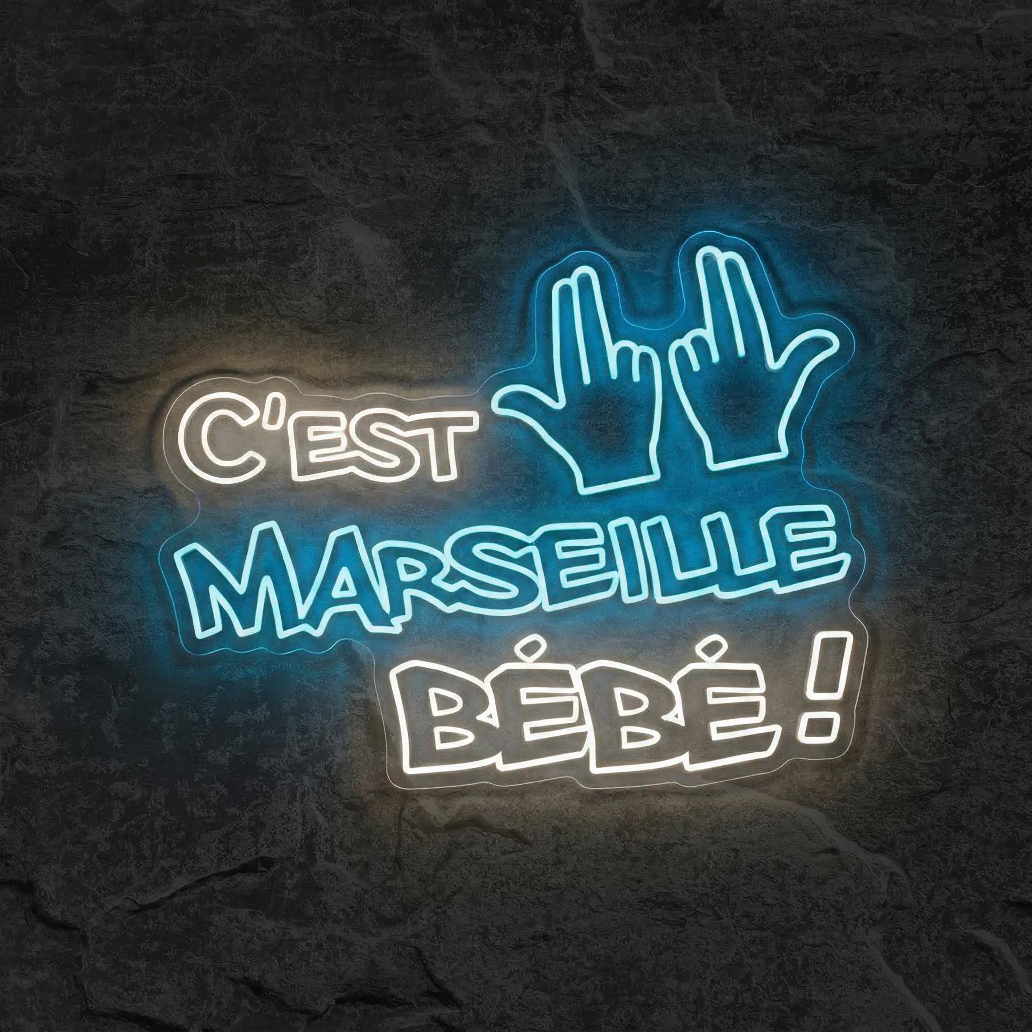 Néon C'est Marseille Bébé - Néon personnalisé NeonStar