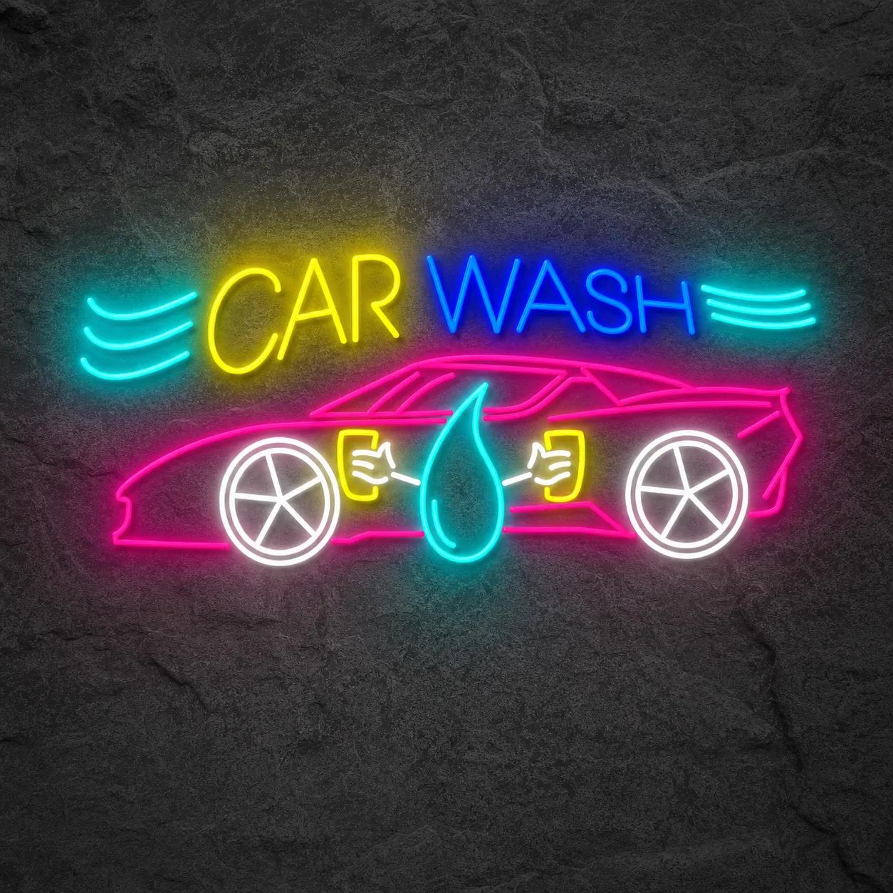 Néon Car Wash - Néon personnalisé NeonStar