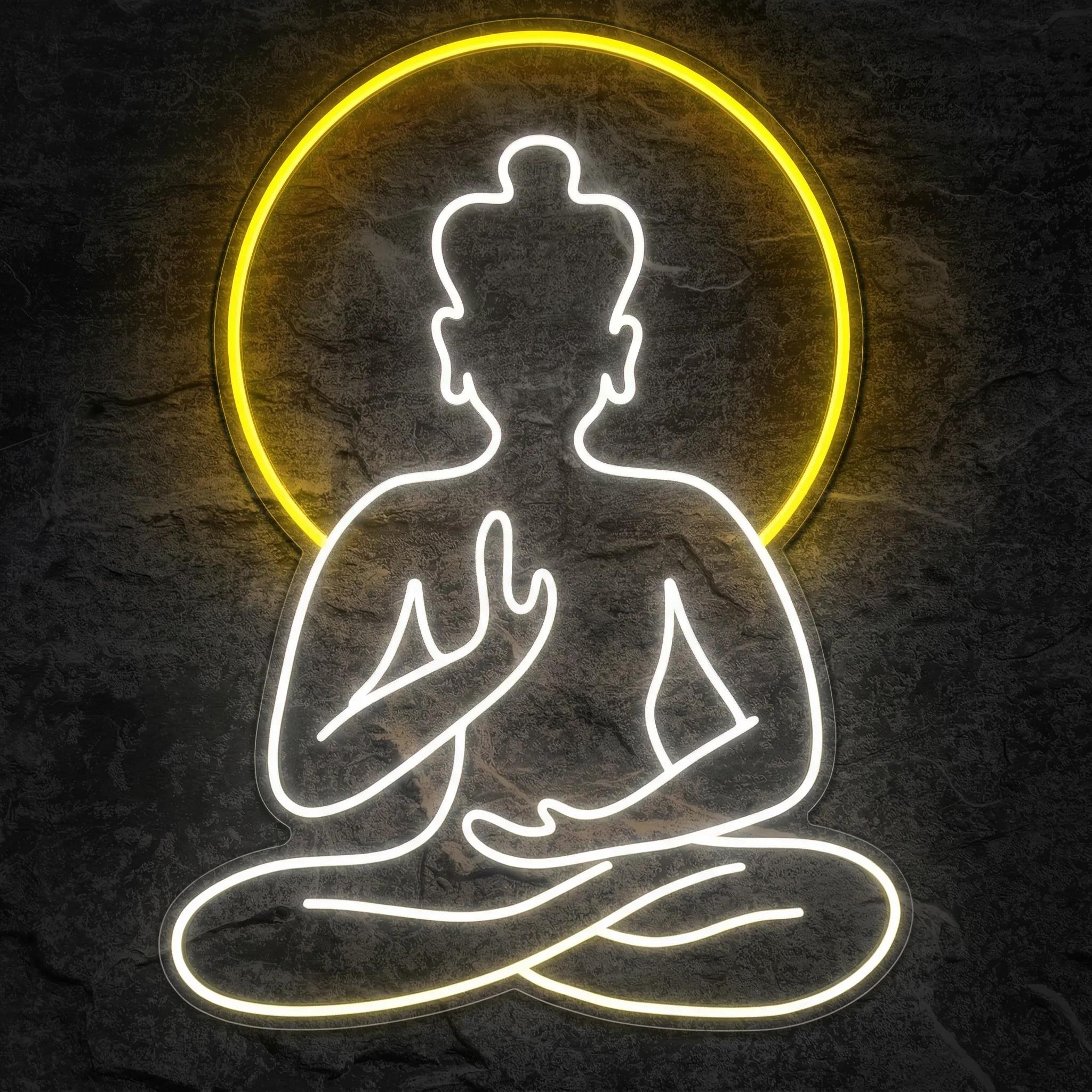 Néon Bouddha Méditation - Néon personnalisé NeonStar