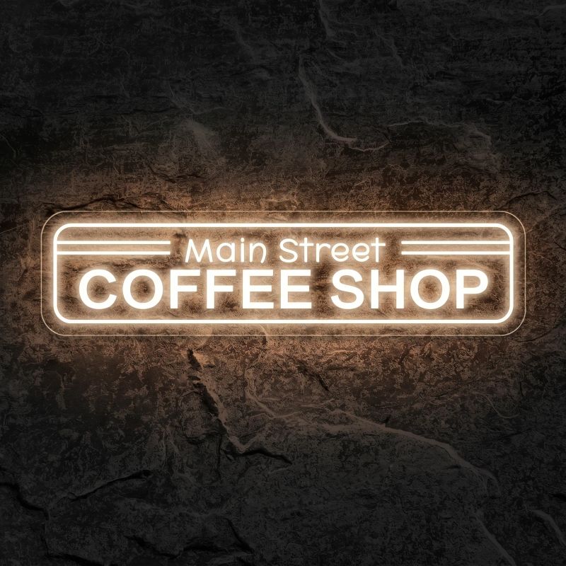 Néon Main Street Coffee Shop - Néon personnalisé NeonStar