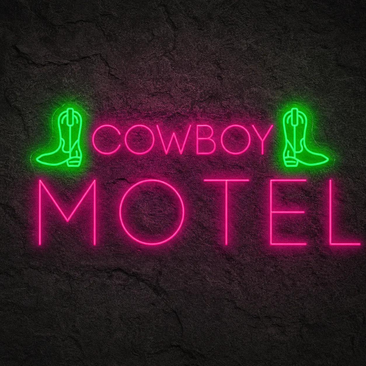 Néon Cowboy Motel - Néon personnalisé NeonStar