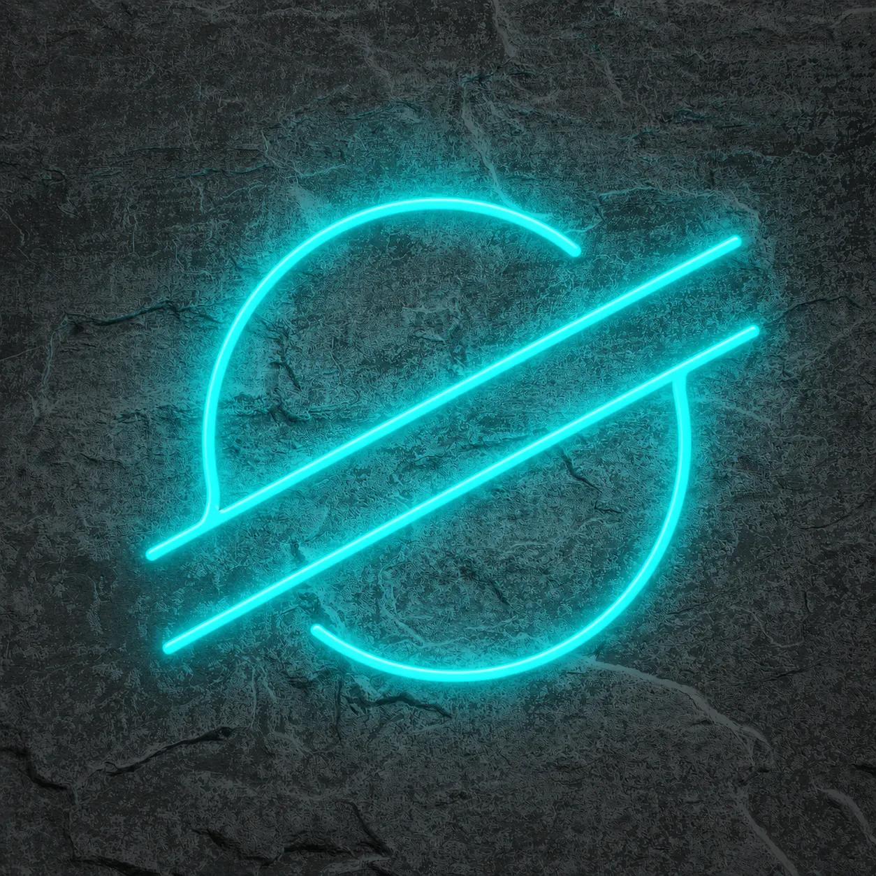 Néon Logo Stellar XLM - Néon personnalisé NeonStar