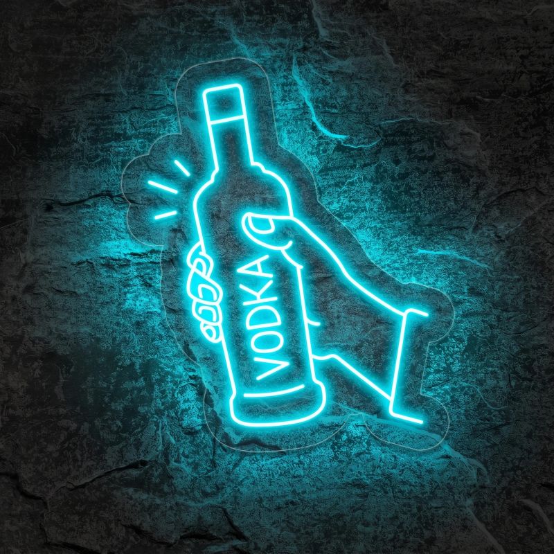 Néon Bar Vodka Bouteille - Néon personnalisé NeonStar