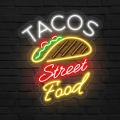 Miniature Néon Tacos Sweet Food - Néon personnalisé