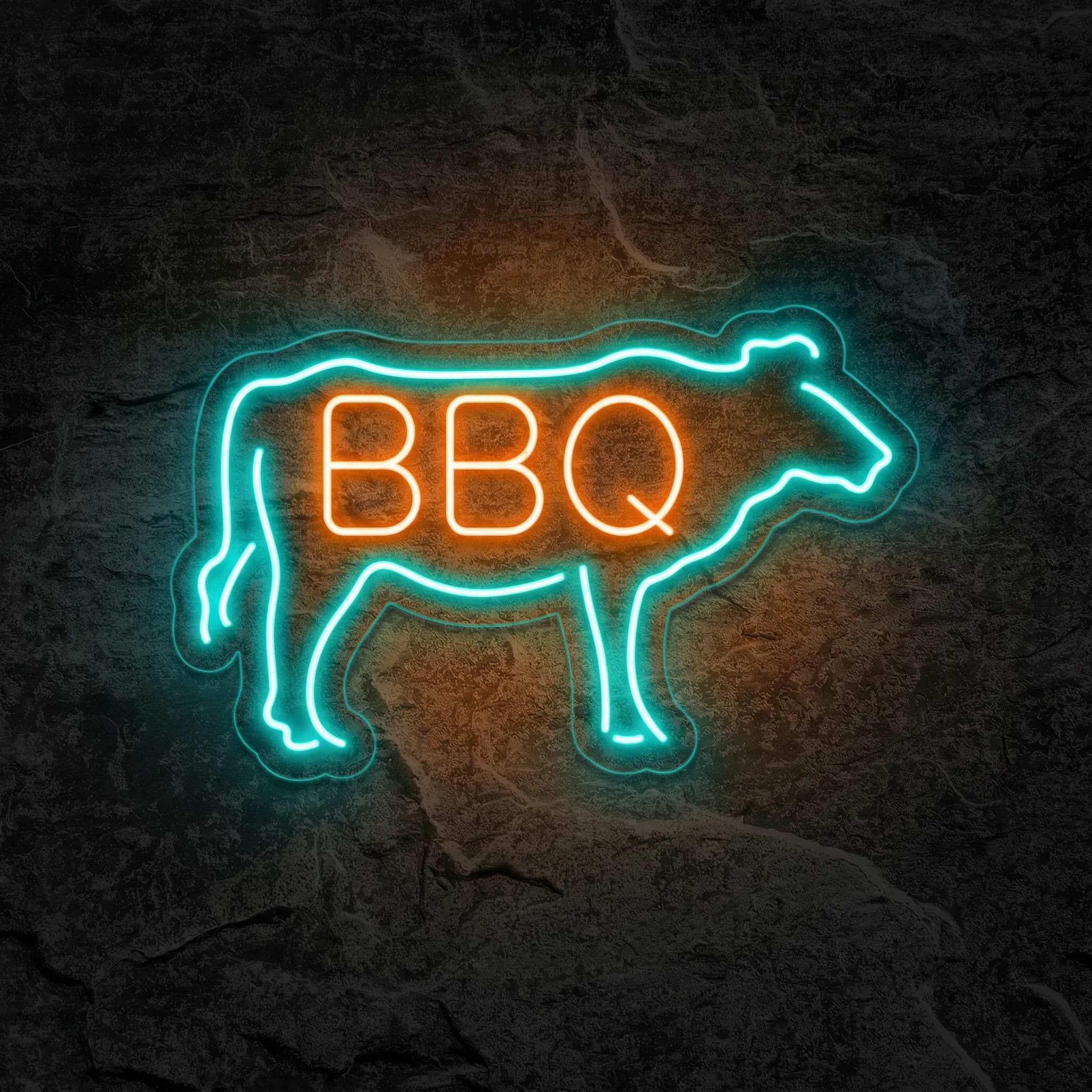 Néon Vache BBQ - Néon personnalisé NeonStar